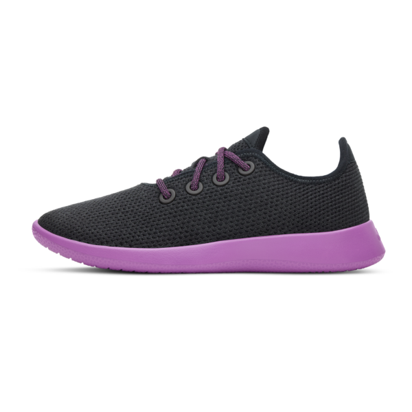 Men's Tree Runners - Natural Black (Lux Purple Sole) - Image 3