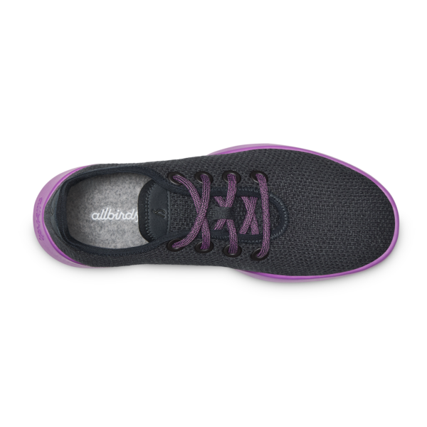 Men's Tree Runners - Natural Black (Lux Purple Sole) - Image 5