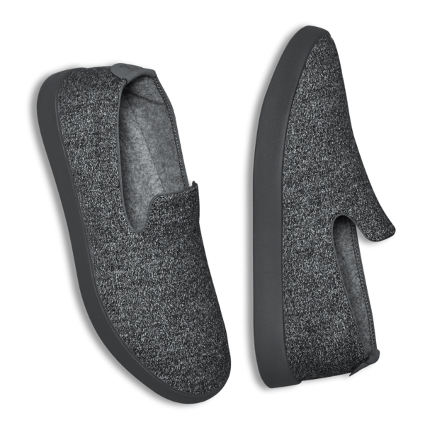 Men's Wool Loungers - Natural Grey (Dark Grey Sole) - Image 7